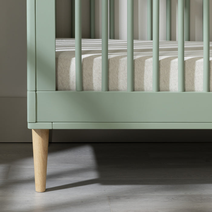 Cotton Candy 3-in-1 Convertible Crib - Sage Green 
