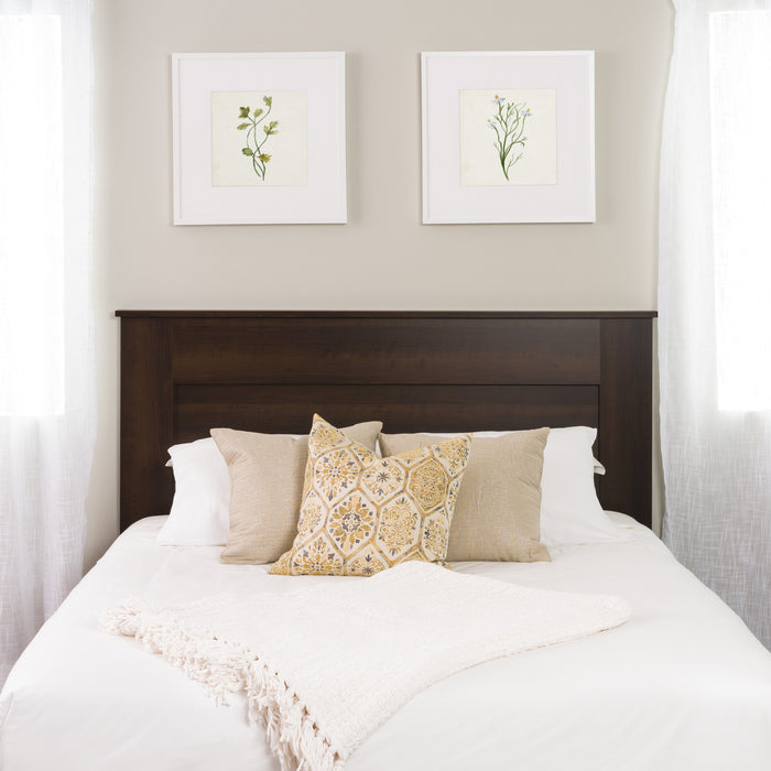 Queen Flat Panel Headboard - Espresso
