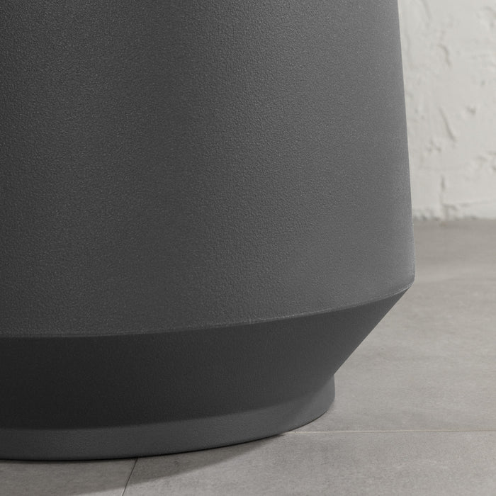 Dalya 16\" Planter - Dark Grey