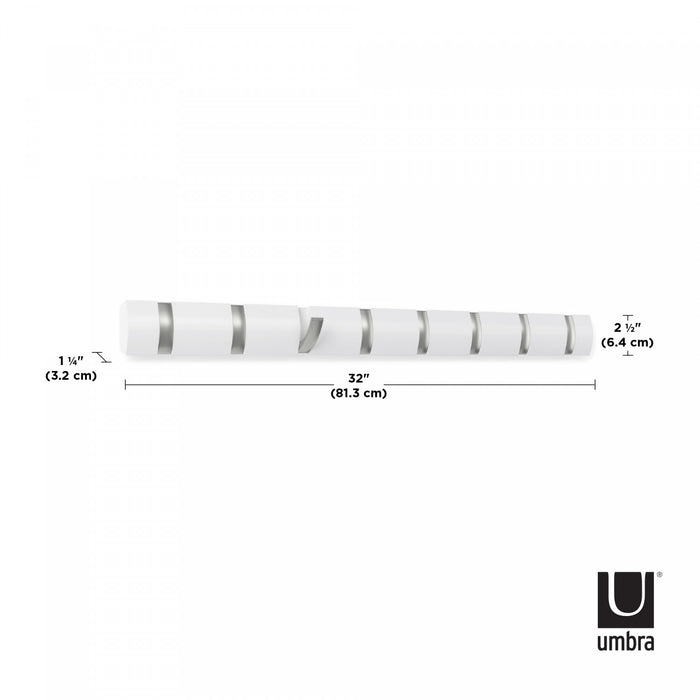 Umbra Flip Wall-Mounted Hooks - White