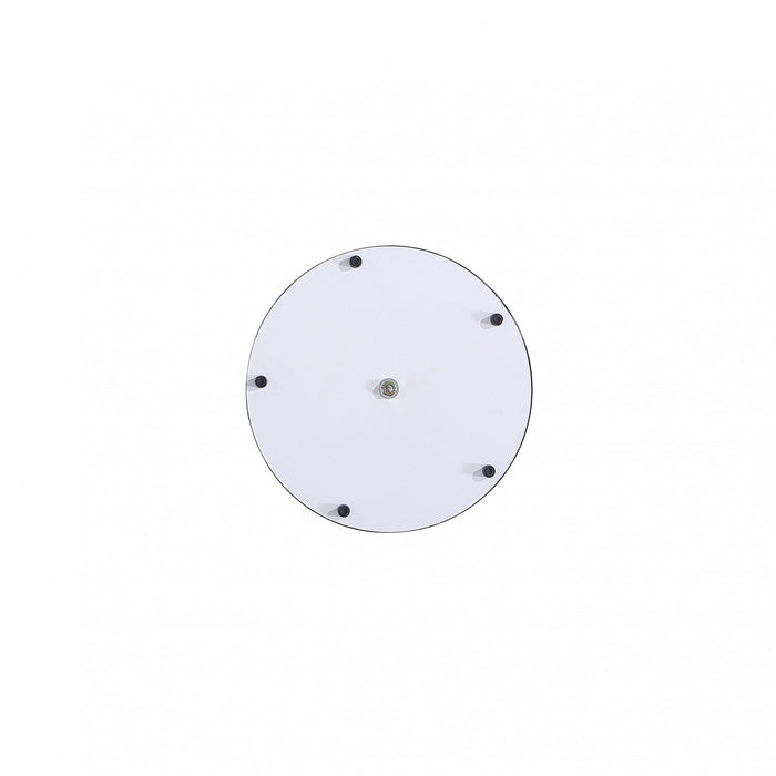 Anderson Modern Metal Top Upholstered End Table in Cream - Set of 2