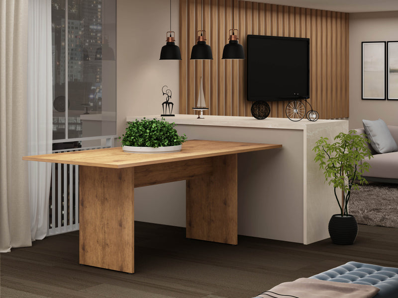 Nomad Modern 3-Piece Dining Set in Natural