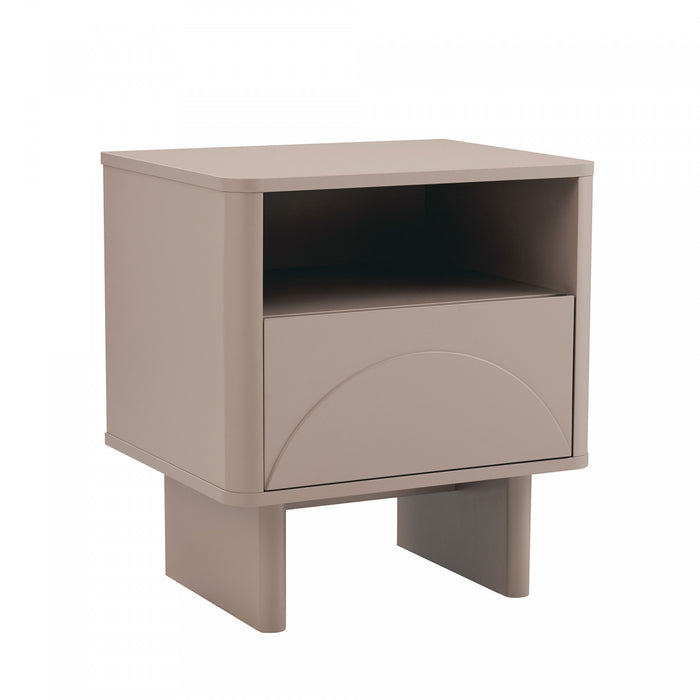 Ella Modern 20\" Nightstand in Mocha (1-Drawer)