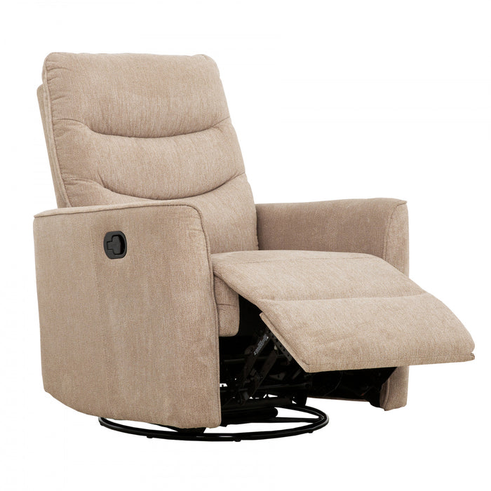 Sawyer 30 in. Upholstered Swivel Glider Recliner - Beige