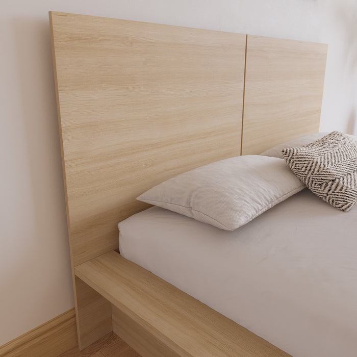 Nordika James Queen Headboard - Natural Blonde Oak