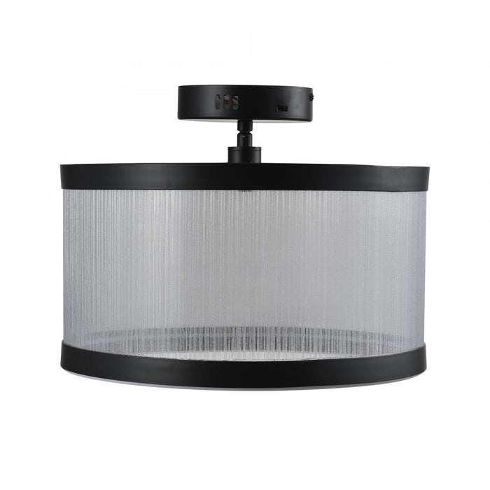 Cora Integrated Led Semi Flush Mount, Silver