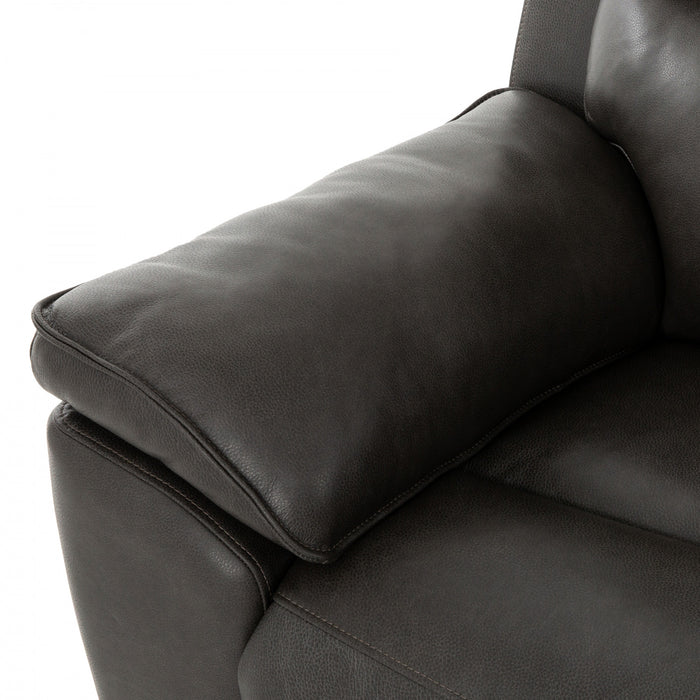 Rocco 6-Piece Leather Match Power Reclining Sectional with Adjustable Headrests and Storage Console - Espresso