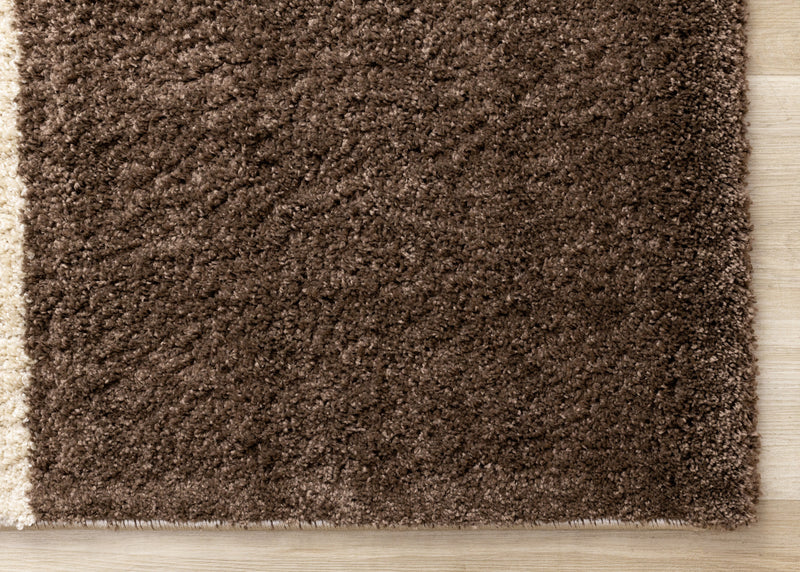 Fairmont Brown Beige White Checkered Rug, 5'3\" x 7'7\" Indoor Area Rug