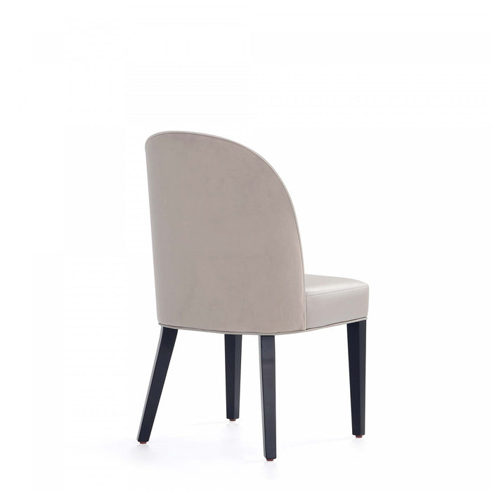 Hillman Modern Wood Upholstered Dining Chair in Light Gray - Set of 4