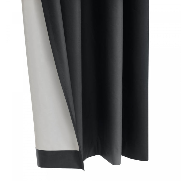 Thermaplus Alpine Charcoal Blackout Grommet Curtain Panel - 52 x 63
