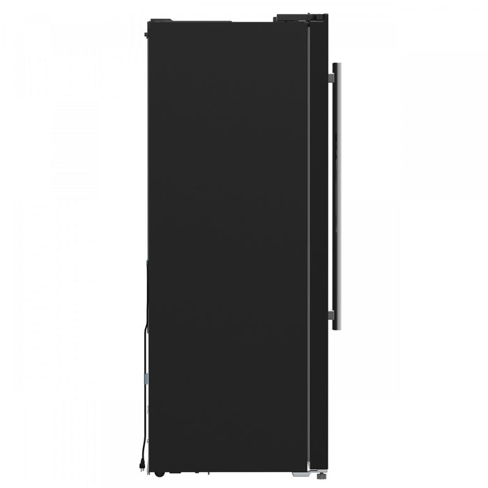 Forno Salerno 36-inch Side-by-Side Refrigerator in Black, 20 cu.ft. - FFRBI1844-36BLK