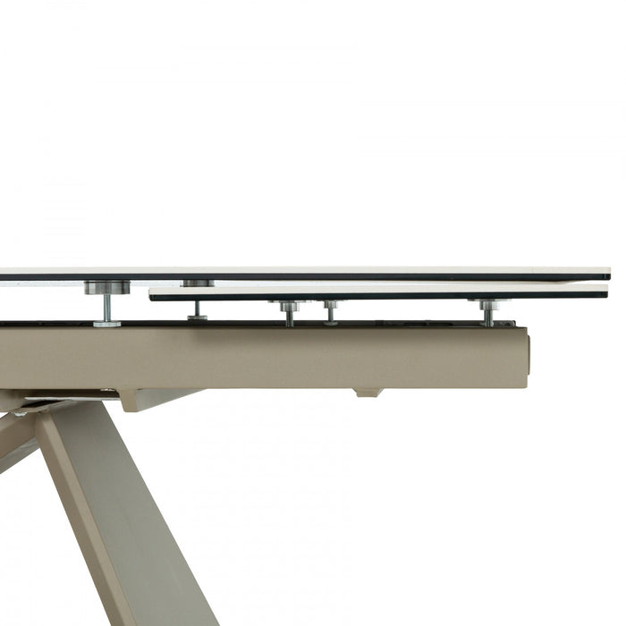 Wrenley 71-102 in. Extendable Rectangular Dining Table (Seats 6-8)