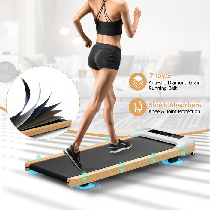 Goplus Walking Pad Under Desk Treadmill With Remote Control For Home/office Led Display
