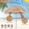 Costway 7.2FT Patio Thatched Tiki Umbrella W/Tilt 8 Ribs Hawaiian Hula Beach