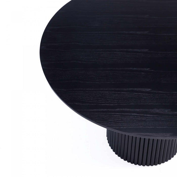 Flor and Hathaway Modern Industry Chic 5-Piece Dining Set in Black