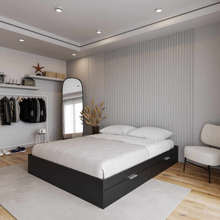 Hunter 2-Drawer Storage Bed Queen Bed