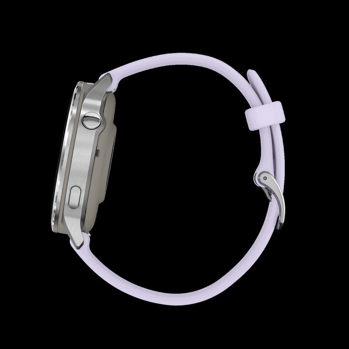 Garmin Venu 4 41mm Silver Periwinkle Wellness Smartwatch - Activity Tracker, HRV Status, Pulse Ox, Women's Health, Multi-Band GPS, Daily Workouts