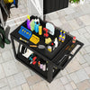 Homcom 2-tier Rolling Tool Cart, 500 Lbs Capacity Utility Cart, Black