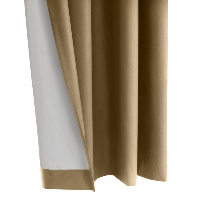 Thermaplus Alpine Sand Blackout Grommet Curtain Panel - 52 x 108