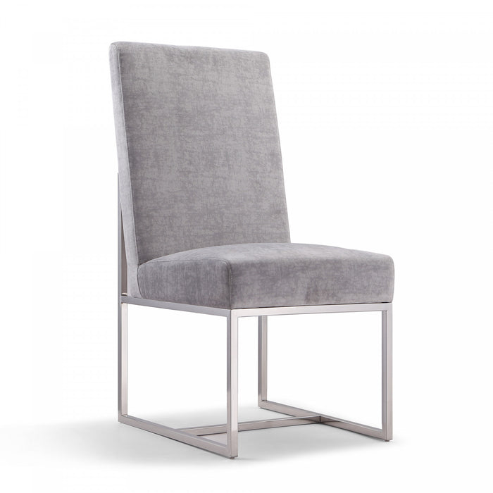 Element Modern 8-Piece Dining Chair Set in Gray