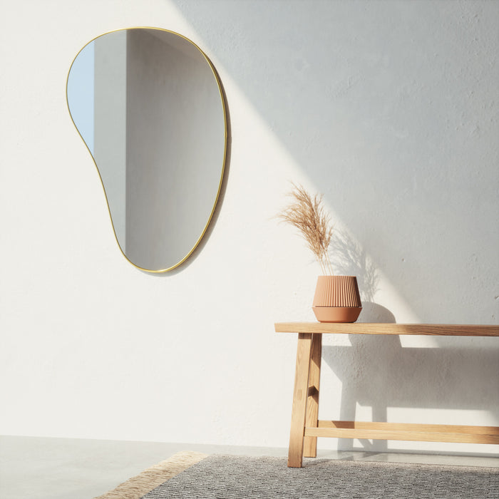 Umbra Hubba Pebble 24\" x 36\" Mirror - Brass