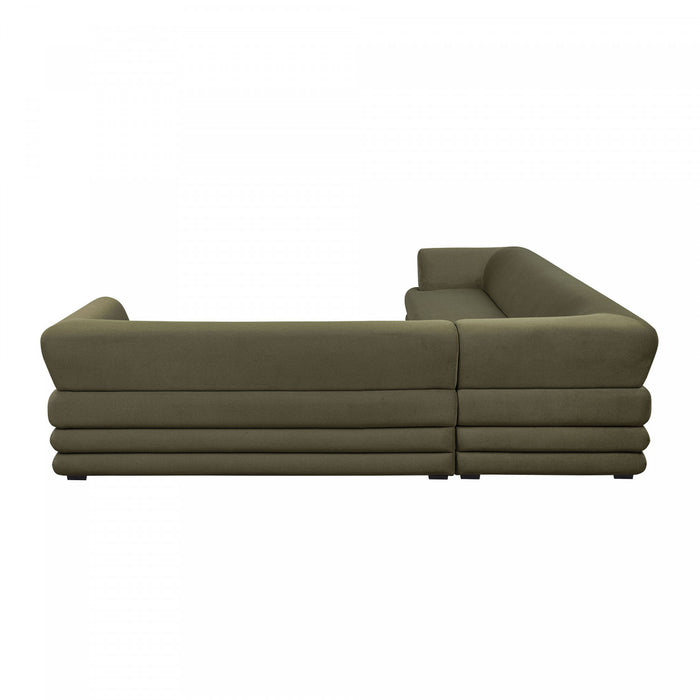 Royal Contemporary Modern 2-Piece Sectional in Green
