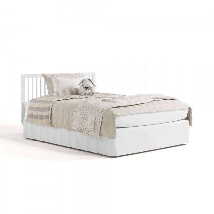 Storkcraft Santorini 5-In-1 Convertible Crib - White/Driftwood
