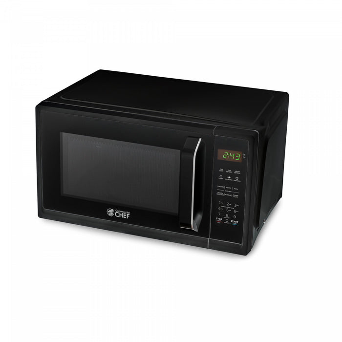 CHM Series Commercial Chef 0.9 Cu. Ft. Countertop Microwave Oven, CHM9MB, Black Countertop Microwave Less 1cuft