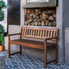 Catalan Bench Patio Seat - Teak|Banc Catalan pour la terrasse - teck
