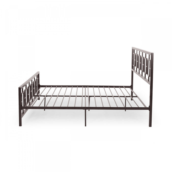 Henry Metal Bed Frame With Vintage Headboard,king Size,copper King Bed