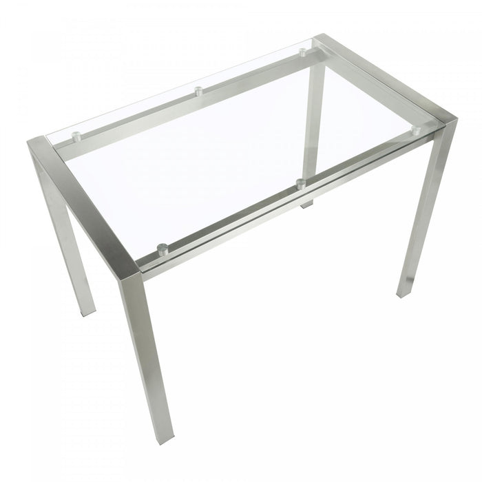 LumiSource Fuji Glass Contemporary Counter-Height Dining Table