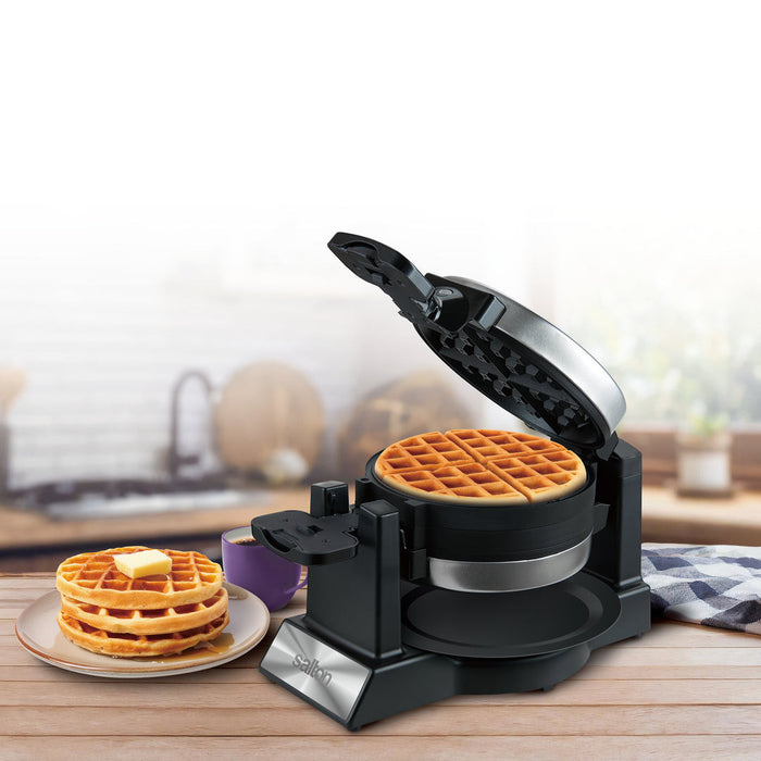 Salton Rotating Double Belgian Waffle Maker