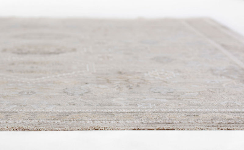 Eleanor Traditional 7'10\" x 10'10\" Area Rug in Grey Indoor Area Rug