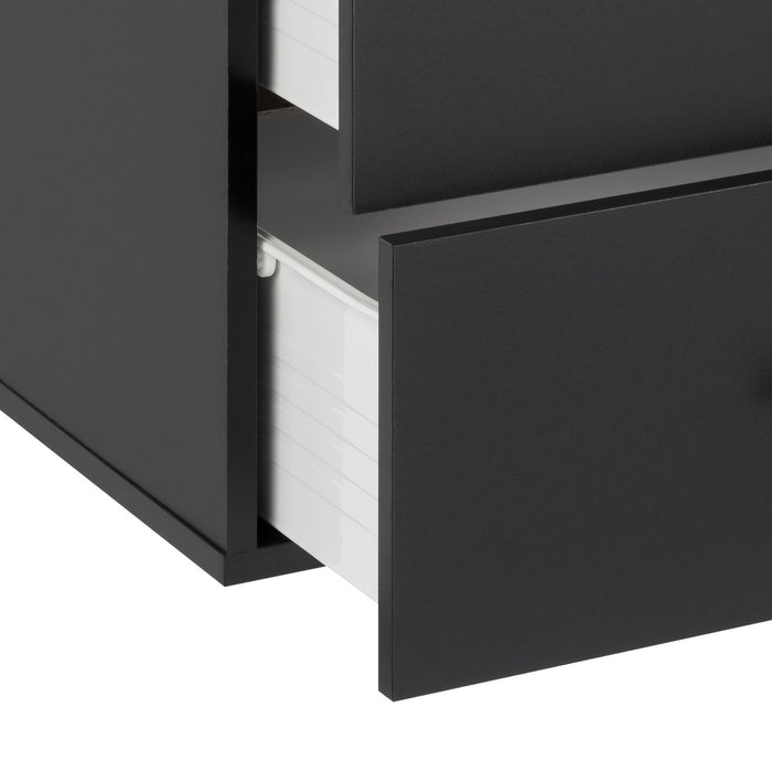 Hangups 3-Drawer Base Storage Cabinet - Black