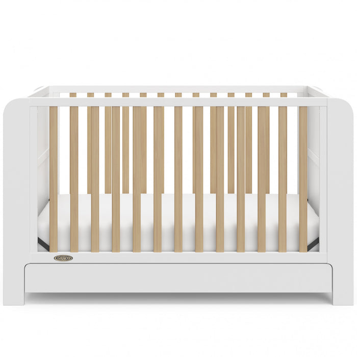 Graco Read with Me Convertible Crib with Drawer - White/Driftwood