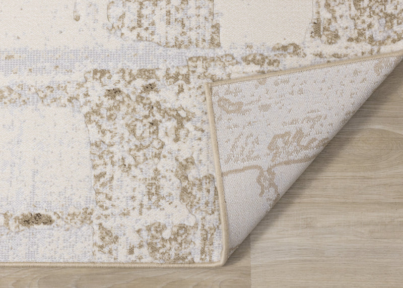 Distressed Cream Rust Rug Isabelle Distressed Cream Area Rug - 5'3