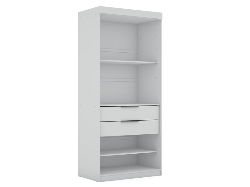 Mulberry Contemporary Modern 36\" Wardrobe Closet in White