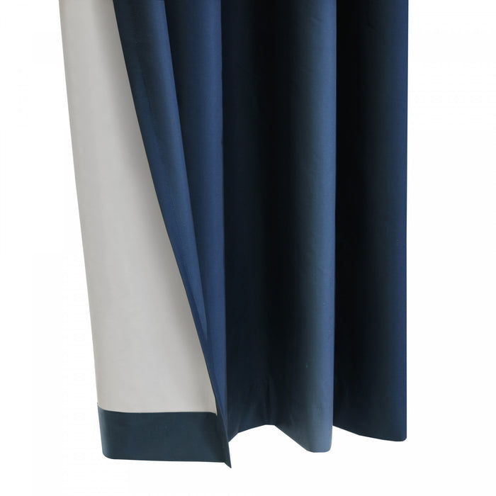 Thermaplus Alpine Navy Blackout Grommet Curtain Panel - 52 x 95