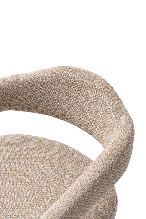 Aspen and Hathaway Modern Industry Chic 5-Piece Dining Set in Silver Lining and Natural