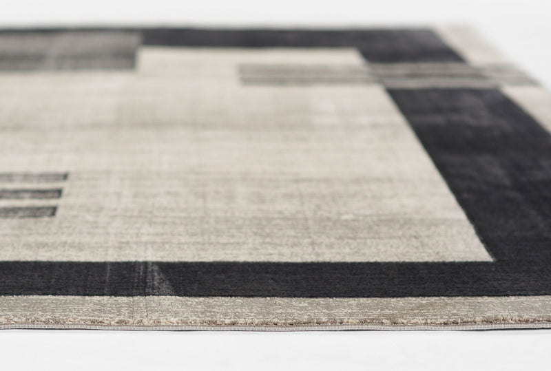 Sorelle Contemporary 2'2\" x 7'7\" Runner Rug in Grey Indoor Area Rug
