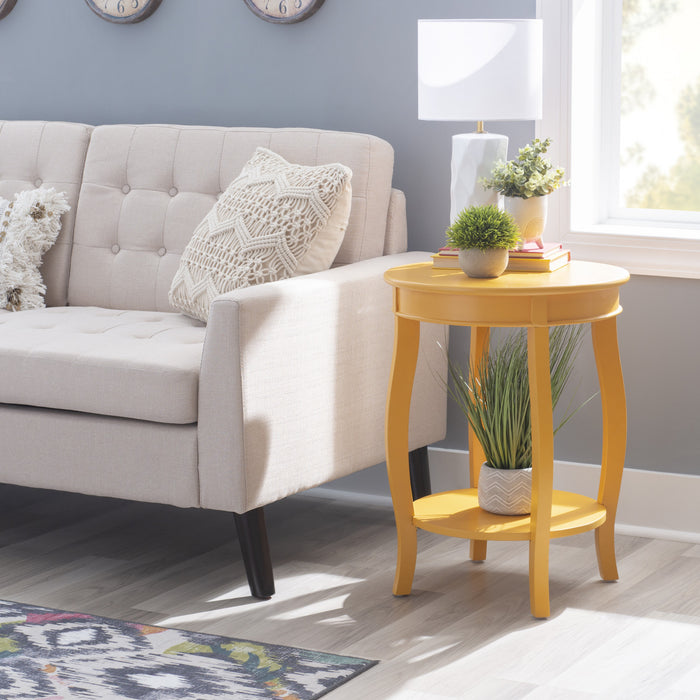 Rainbow Chairside Table - Yellow