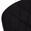 Brynlee Black Tufted Accent Chair with Gold Legs (Set of 2) | Chaise d'appoint Brynlee noire capitonnee avec pieds dores (ens. de 2)