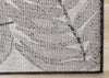 Jackson Grey White Botanical Leaves Rug, 7'10" x 10'6" Outdoor Area Rug | Tapis Jackson a feuilles botaniques gris et blanc, 7'10" x 10'6"