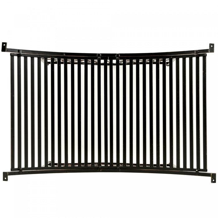 Outsunny 4ft Metal Garden Bridge Decorative Arc Bridge With Guardrails Black Bronze