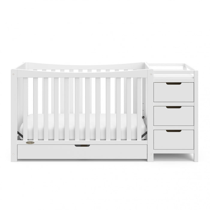 Graco Remi 4-in-1 Convertible Crib and Changer - White