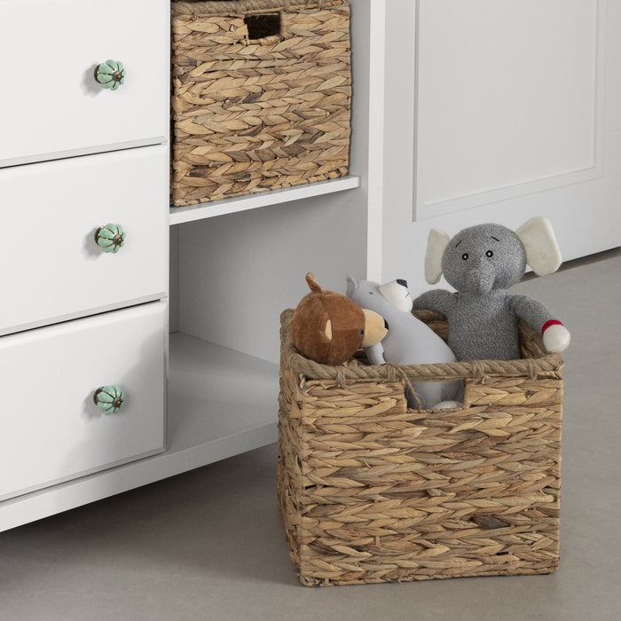 Balka Changing table with removable rim, drawers, and open storage Pure White - South Shore Changing Table