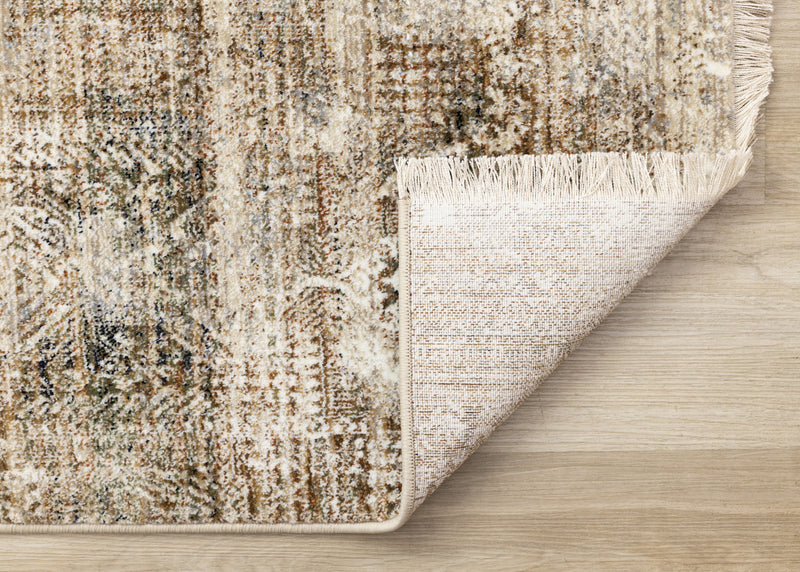 Sydney Beige Grey Cream Distressed Area Rug - 7'10\" x 10'2\"