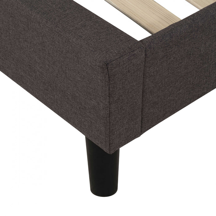 Linden Upholstered Platform Bed with Tufted Headboard - Full