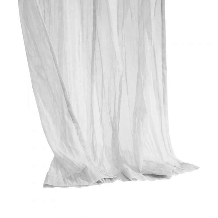 Habitat Paloma Apricot Sheer Dual Header Curtain Panel - 52 x 108