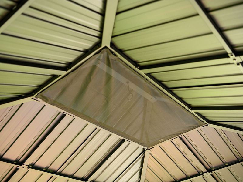 Yosemite 10x12 Double Steel Roof Gazebom Aluminum Posts